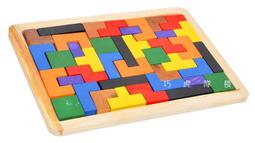 木製俄羅斯方塊積木拼圖兒童益智力開發男女孩4-6歲拼裝拼搭玩具 歷史價格詳細信息