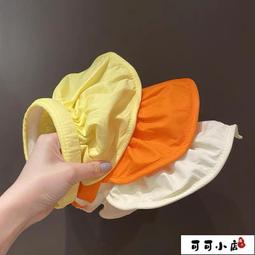 兒童遮陽帽夏季防曬大帽檐男孩女孩防紫外線薄款透氣沙灘帽漁夫帽 歷史價格詳細信息