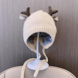 嬰兒帽子冬款毛線帽男女寶寶保暖護耳帽嬰幼兒冬季可愛超萌針織帽　　汾月坊 歷史價格詳細信息
