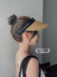 拉菲草帽子女遮陽帽韓版潮夏天防曬帽沙灘百搭大帽檐可折疊草帽女-佳藝居 歷史價格詳細信息