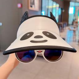 兒童防曬帽子夏季墨鏡帽子一體遮陽帽出遊防紫外線寶寶空頂帽 歷史價格詳細信息