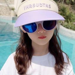 兒童防曬帽子夏季墨鏡帽子一體遮陽帽出遊防紫外線寶寶空頂帽 歷史價格詳細信息