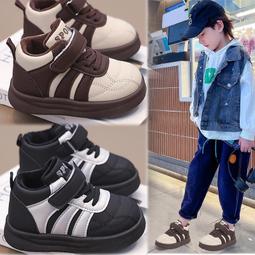 女童加絨運動鞋2024冬季新款男童保暖棉鞋旋轉紐扣兒童跑步老爹鞋 歷史價格詳細信息