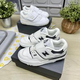 New Balance [PHB550BH] 中童 休閒鞋 運動 復古 NB 550 M楦 魔鬼氈 舒適 穿搭 白黑 歷史價格詳細信息