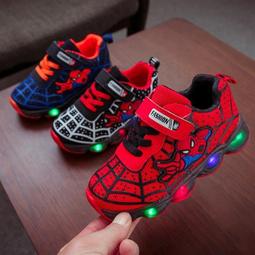 亮閃燈鞋男童運動鞋春秋季新款防水皮面軟底兒童板鞋女童休閒鞋防滑 歷史價格詳細信息
