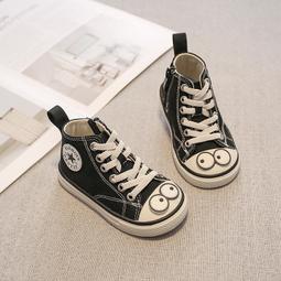 寶寶帆布鞋高筒嬰兒鞋2023春秋款男童板鞋女童1小童軟底兒童鞋子 歷史價格詳細信息