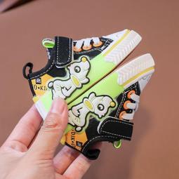 學步鞋女寶寶兒童帆布鞋男孩2023新款春秋幼兒園室內鞋軟底步前鞋 歷史價格詳細信息