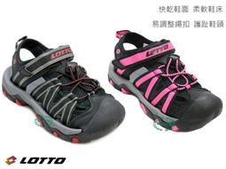 出清~樂得LOTTO 兒童款輕量緩震運動休閒拖鞋- 黑金3850-黑綠3855 歷史價格詳細信息
