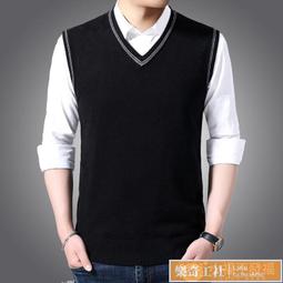 韓版男毛線背心 男針織毛背心 緊身青年無袖V領毛衣 針織毛衣背心馬甲 潮毛織無袖 新增4XL 5XL(100公斤以上可穿  滿599免運 歷史價格詳細信息