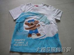 【大西瓜服飾百貨】CL023 韓國製造-夏裝亮白巴士袖配色T恤 歷史價格詳細信息