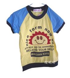 ●嬡妮好●男童裝 夏季款 全新 淺灰色三橫條短袖T恤/棉T/尺寸5.7 歷史價格詳細信息