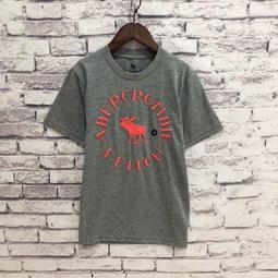 Maple麋鹿小舖 Abercrombie&Fitch ＊ AF 灰色電繡圖樣蕾絲七分袖上衣 ＊( 現貨S號 ) 歷史價格詳細信息