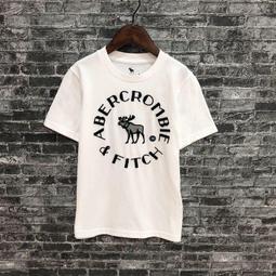 Maple麋鹿小舖 abercrombie&amp;fitch ＊ af 男孩款白色電繡字母麋鹿短T＊ ( 現貨7/8號 ) 價格比較,價格查詢,歷史價格詳細信息