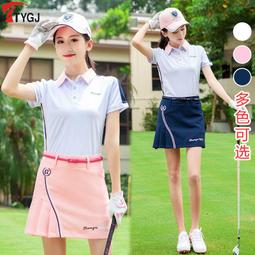 新款高爾夫依fu男士短袖透氣快干戶外運動寬鬆彈力T恤golf球依夏 歷史價格詳細信息