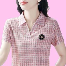 女童夏裝POLO領短袖T恤2024新款韓版刺繡花朵中大童休閒時尚上衣 歷史價格詳細信息