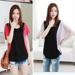 【SUT02022】韓版夏季新款修身顯瘦民族風荷花水墨印花V領鈕扣泡泡袖短袖T恤*有大碼*★ 歷史價格詳細信息