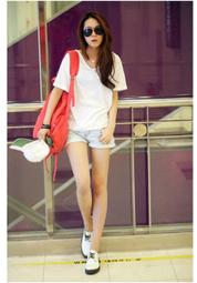 拼接條紋V領可反摺袖綁帶鬆緊長洋裝 《DA8374》 歷史價格詳細信息