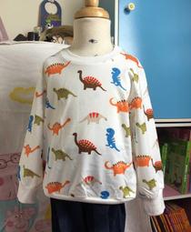 全館滿699免運【MONKEY BABY 】恐龍騎腳踏車圖案T恤(7100) 歷史價格詳細信息