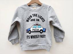 小蜜桃精緻童裝衣舖**D101515灰色警察汽車磨毛棉T特價100元可面交 價格比較,價格查詢,歷史價格詳細信息