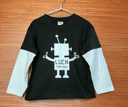 全館滿699免運【MONKEY BABY 】機器人圖案藍色T恤(20145) 歷史價格詳細信息