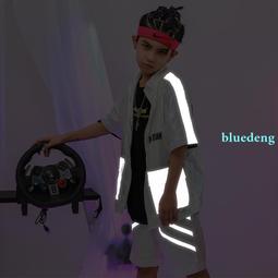 兒童潮牌嘻哈街舞走秀架子鼓hiphop男女童工裝長褲束腳褲演出服夏 歷史價格詳細信息