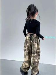 女孩爵士舞服裝露臍套裝jazz女孩潮流兒童多巴胺走秀潮服演出服秋 歷史價格詳細信息