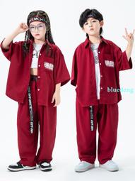 女孩爵士舞演出服裝韓版練功服套裝兒童jazz露臍流行舞蹈表演潮服 歷史價格詳細信息