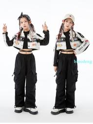 兒童街舞潮服女孩jazz爵士舞模特走秀練功服機車服套裝表演演出服 價格比較,價格查詢,歷史價格詳細信息
