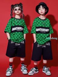 兒童街舞爵士舞架子鼓高街hiphop長袖T潮酷男女童演出服套裝秋冬 歷史價格詳細信息