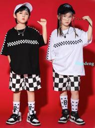 兒童街舞潮服男孩架子鼓嘻哈套裝hiphop女孩爵士舞走秀表演出服童 歷史價格詳細信息