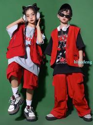 街舞兒童潮服表演服夏天亮片銀色男孩嘻哈拼接套裝架子鼓演出服夏 歷史價格詳細信息