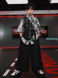兒童街舞潮服男孩中國風hiphop演出服國潮走秀女孩古風爵士舞蹈服 歷史價格詳細信息