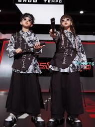 街舞兒童潮服嘻哈風炸街男孩潮酷演出服套裝hiphop女孩潮牌舞蹈服 歷史價格詳細信息