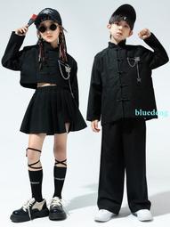 兒童街舞潮服2023新款女孩jazz舞蹈表演服女孩嘻哈爵士舞走秀套裝 歷史價格詳細信息