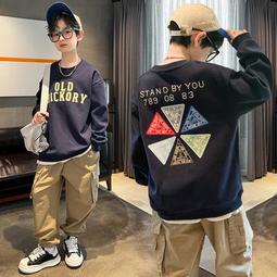 《愛網購》~JC15625~男童春秋季假兩件衛衣新款中大童春秋童裝兒童運動潮時髦上衣 歷史價格詳細信息