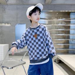 【八號館】童裝兒童衛衣春秋新款中大童韓版幾何印花洋氣上衣潮兒童春秋．JC15628 歷史價格詳細信息