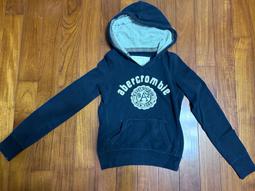 二手 Abercrombie &amp; Fitch 男女大童皆宜 連帽 長袖 LOGO 保暖 大學T恤 小號大人也可穿 價格比較,價格查詢,歷史價格詳細信息