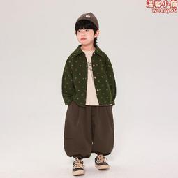 森系童裝兒童褲子2023冬裝韓版男童女童明線回型雙層加絨束口褲潮 歷史價格詳細信息