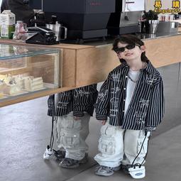 泰如2024春季新款韓版男童復古百搭廢土風牛仔褲兒童長褲時尚潮 歷史價格詳細信息