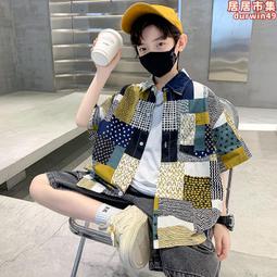 男童2024新款秋裝襯衫洋氣兒童外套休閑襯衣寶寶男春秋長袖兩件套 歷史價格詳細信息