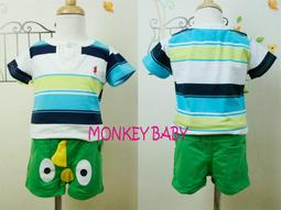 全館滿699免運【MONKEY BABY 】小熊圖案夏款薄長袖冷氣房居家服男童套裝台灣質料適合80-115公分穿 歷史價格詳細信息