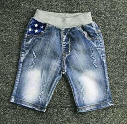 全館滿699免運【MONKEY BABY 】5字樣彈性刷白牛仔5分褲(93008) 歷史價格詳細信息