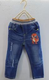 男童彈力牛仔褲秋裝2023新款兒童套裝寶寶柔軟褲子小童休閒百搭長褲 歷史價格詳細信息