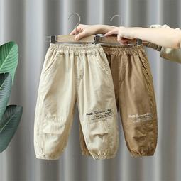 童裝男童夏季短褲薄款2023新款中大童五七分褲子五分褲休閒寬鬆潮 歷史價格詳細信息