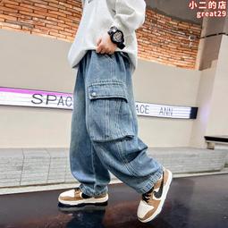 牛仔褲男士春裝新款寬鬆直筒韓版高街破洞復古潮流闊腿休閒長褲子 歷史價格詳細信息