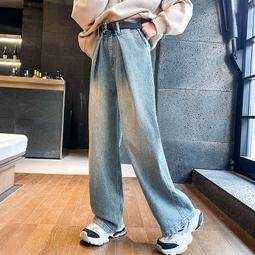 兒童春裝新款牛仔褲大破洞牛仔褲中小童男童柔軟舒適春秋長褲子潮 歷史價格詳細信息