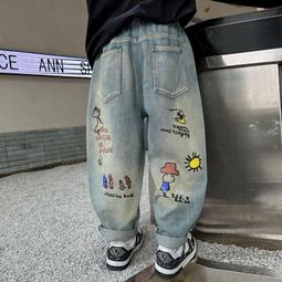 童裝男童夏裝牛仔褲2024中小童破洞五分褲男孩休閒百搭鬆緊中褲 歷史價格詳細信息