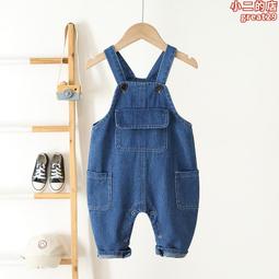 嬰兒牛仔背帶褲秋季兒童小恐龍連身休閒褲子0-3女寶水洗牛仔褲子 歷史價格詳細信息
