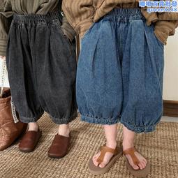 佳葉童品2024兒童春季新款拼接直筒ku男女寶寶森系闊腿ku九分ku 歷史價格詳細信息