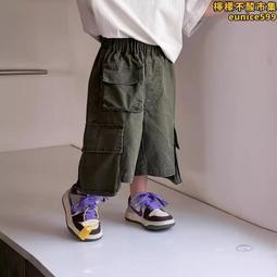 2024新款男士大口袋美式機能工裝短褲 時尚寬鬆純色運動休閒褲男 歷史價格詳細信息